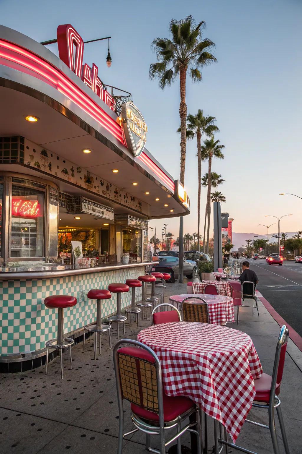 A themed bar introduces entertainment and flair to outdoor socializing.