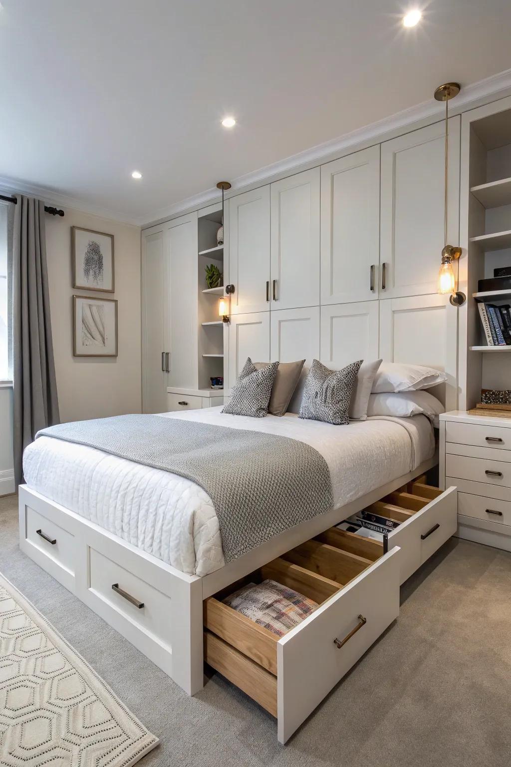 Multi-functional furnishings for practical refinement.