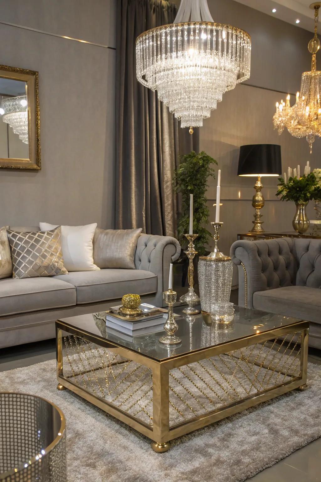 A touch of luxury adds sparkle and beauty.