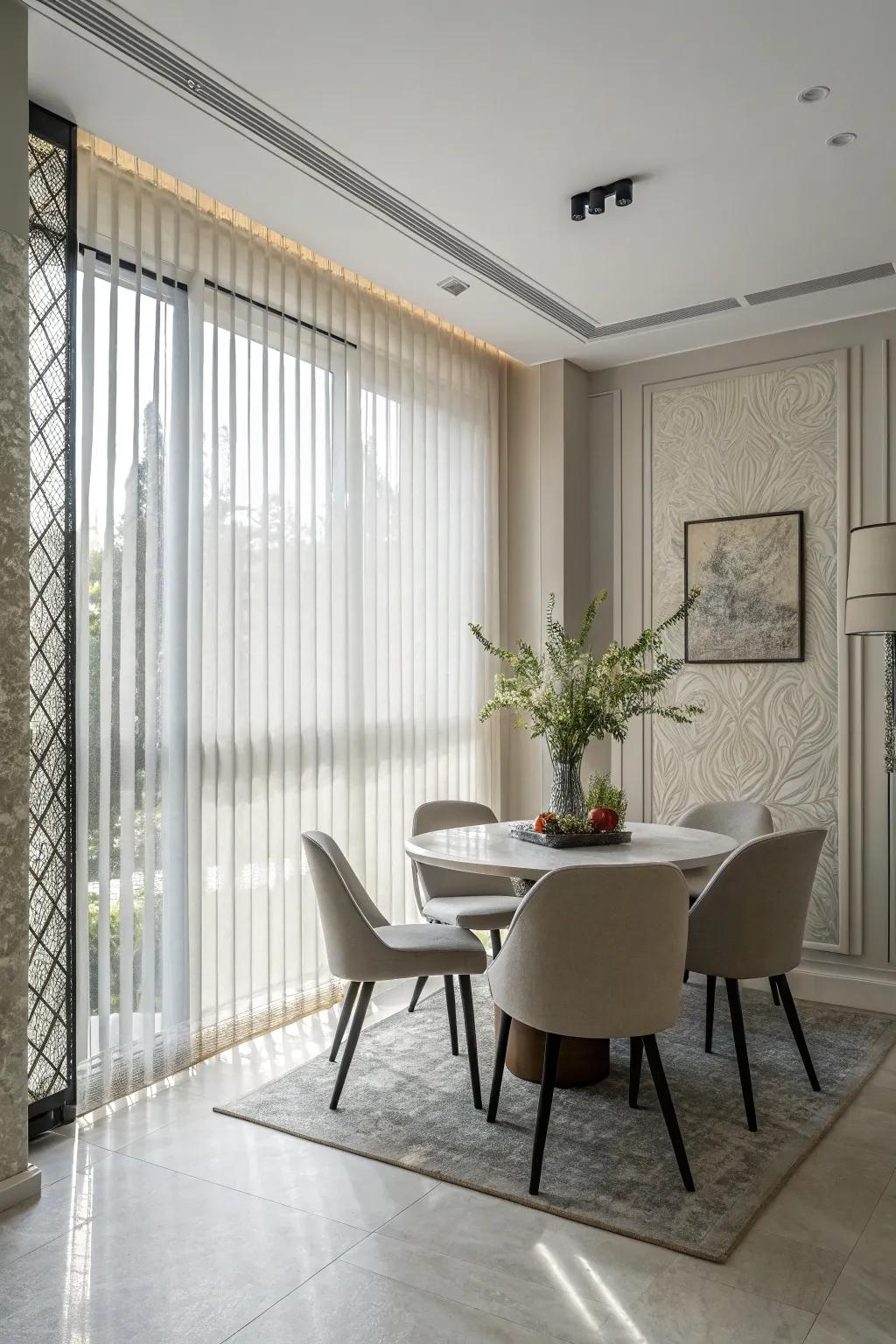 Streamline your aesthetic through vertical shades.