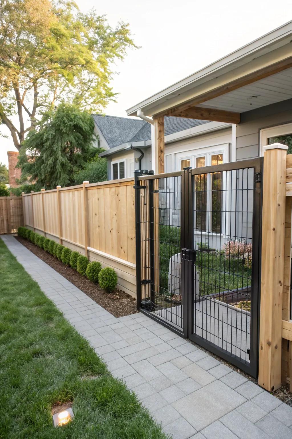Gates offer easy access and enhance functionality.