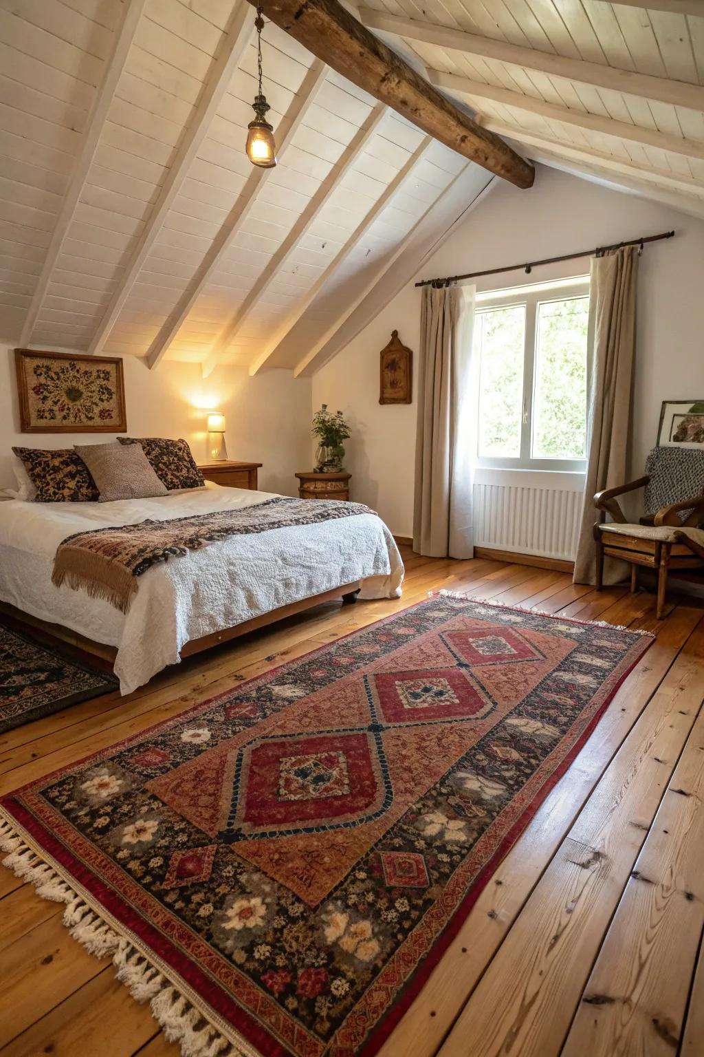 Time-Honored ground coverings fit together the room together with style.