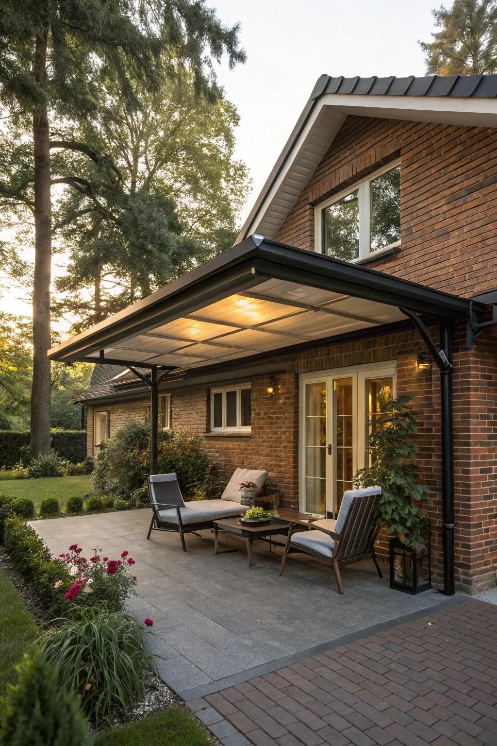 An adaptable carport introduces versatility to your outdoor expanse.