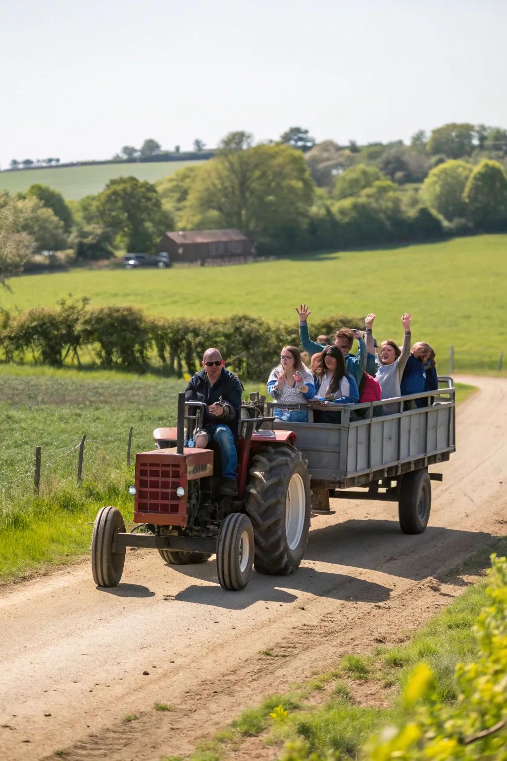 Enchanting vehicle expeditions impart a rustic touch to the festival