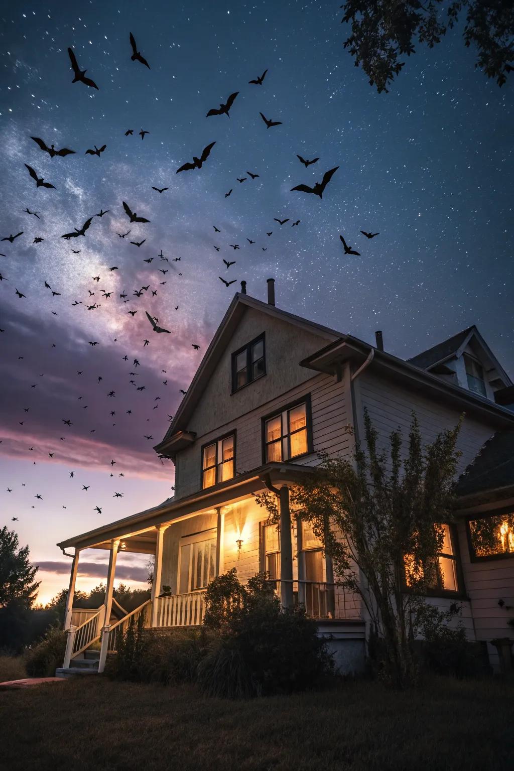 A swarm of rodents fashions a dynamic and spooky outcome.