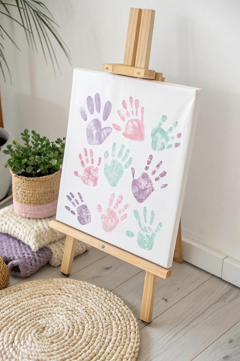 Transfigure diminutive handprints into cherished memories through a dash of hue and ingenuity. #MiniatureTriumphs