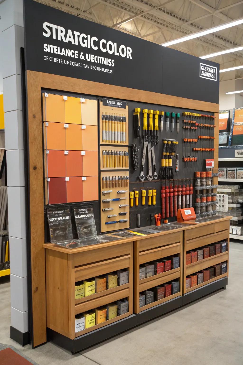 Calculated utilization of color to boost ambiance and draw concentration.