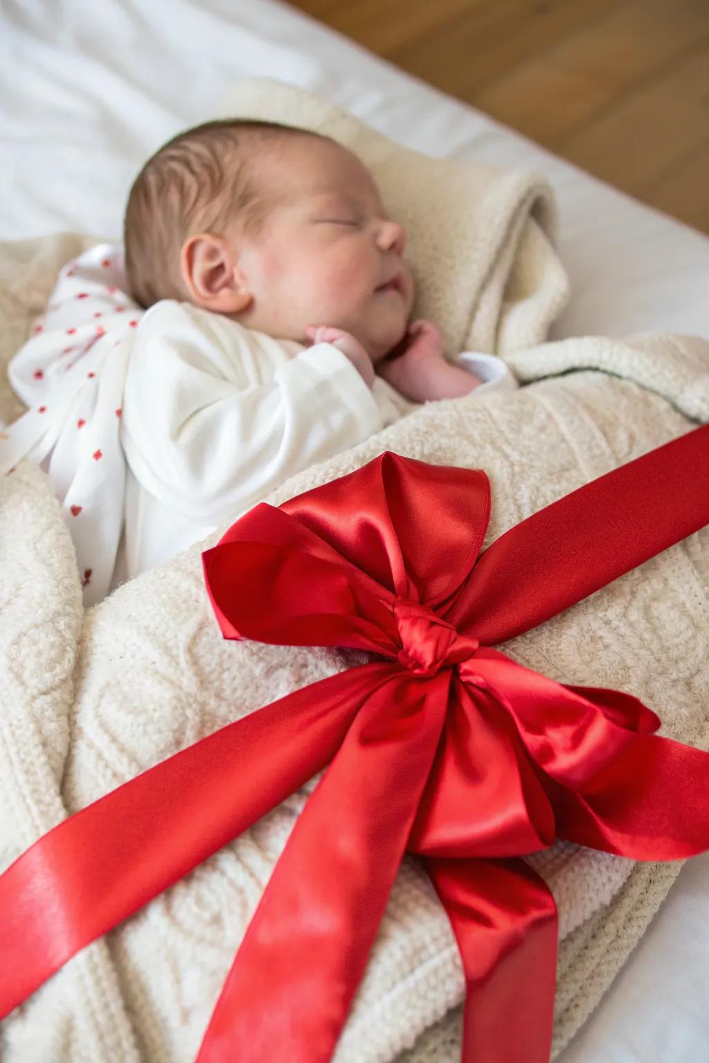 Your baby stands as the ultimate gift, enveloped in affection.