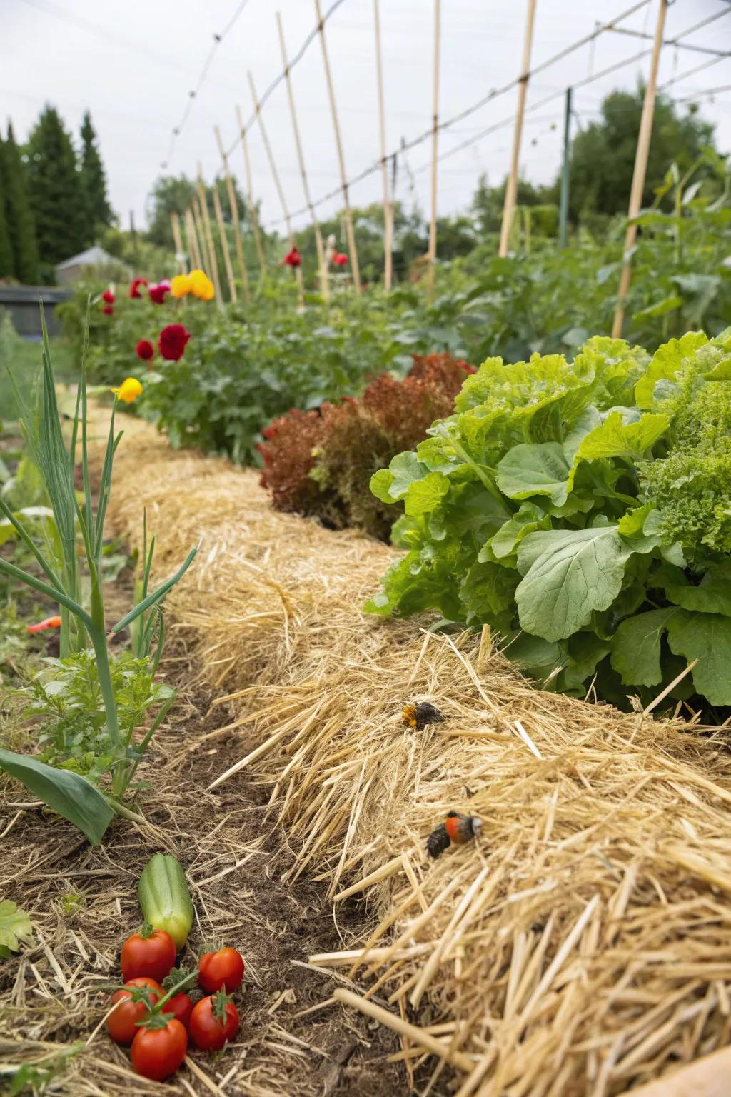 Mulch is indispensable for your garden, conserving moisture and controlling weeds.