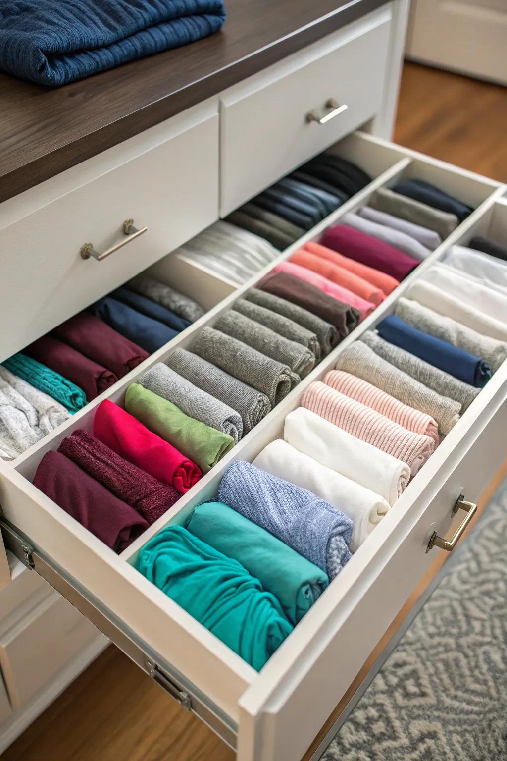 Conceal your leggings in hidden compartments to add an element of surprise.