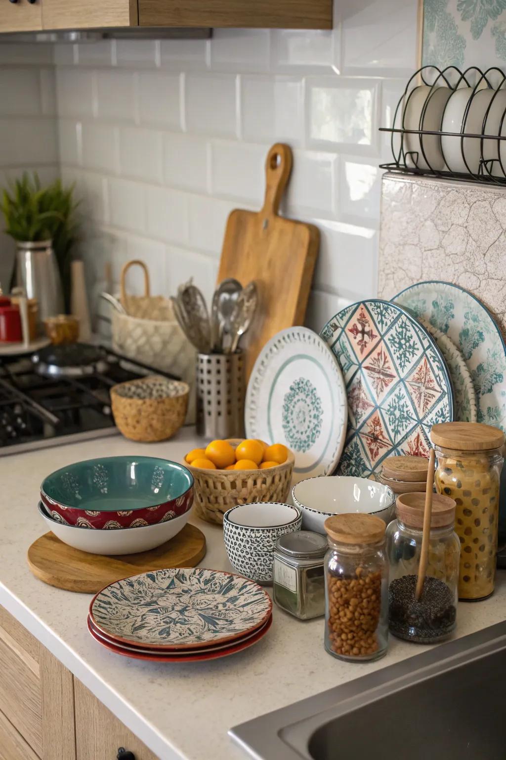 Experimenting with contours infuses aesthetic fascination within your tableau.