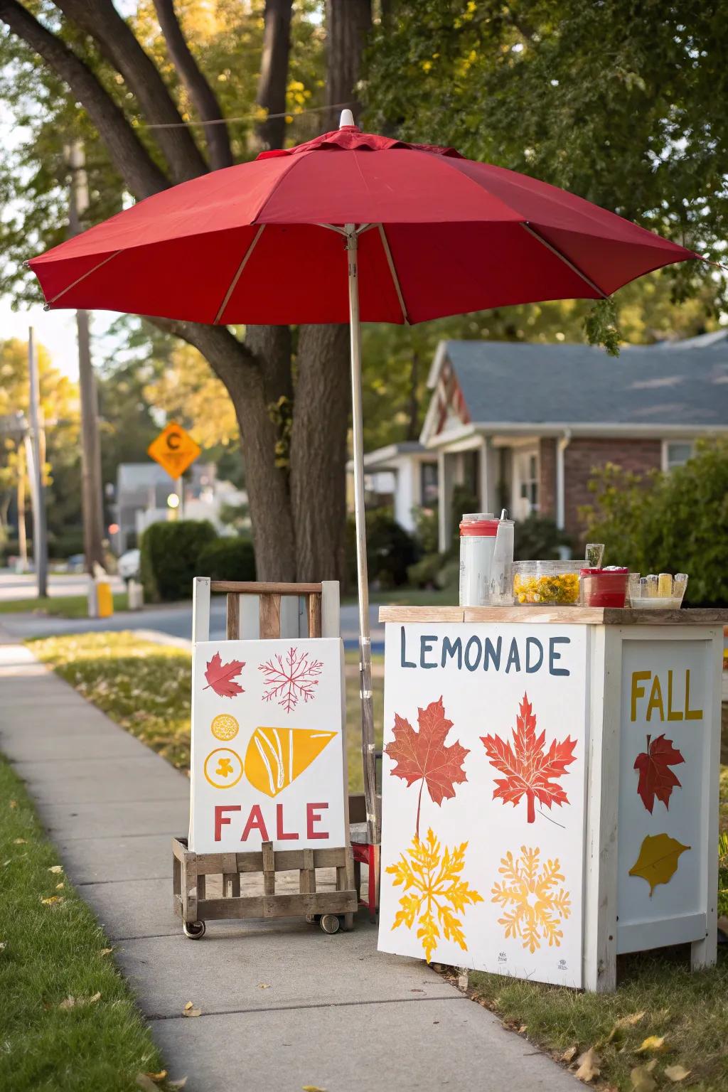 Seasonal themes keep your lemonade stand fresh throughout the year.