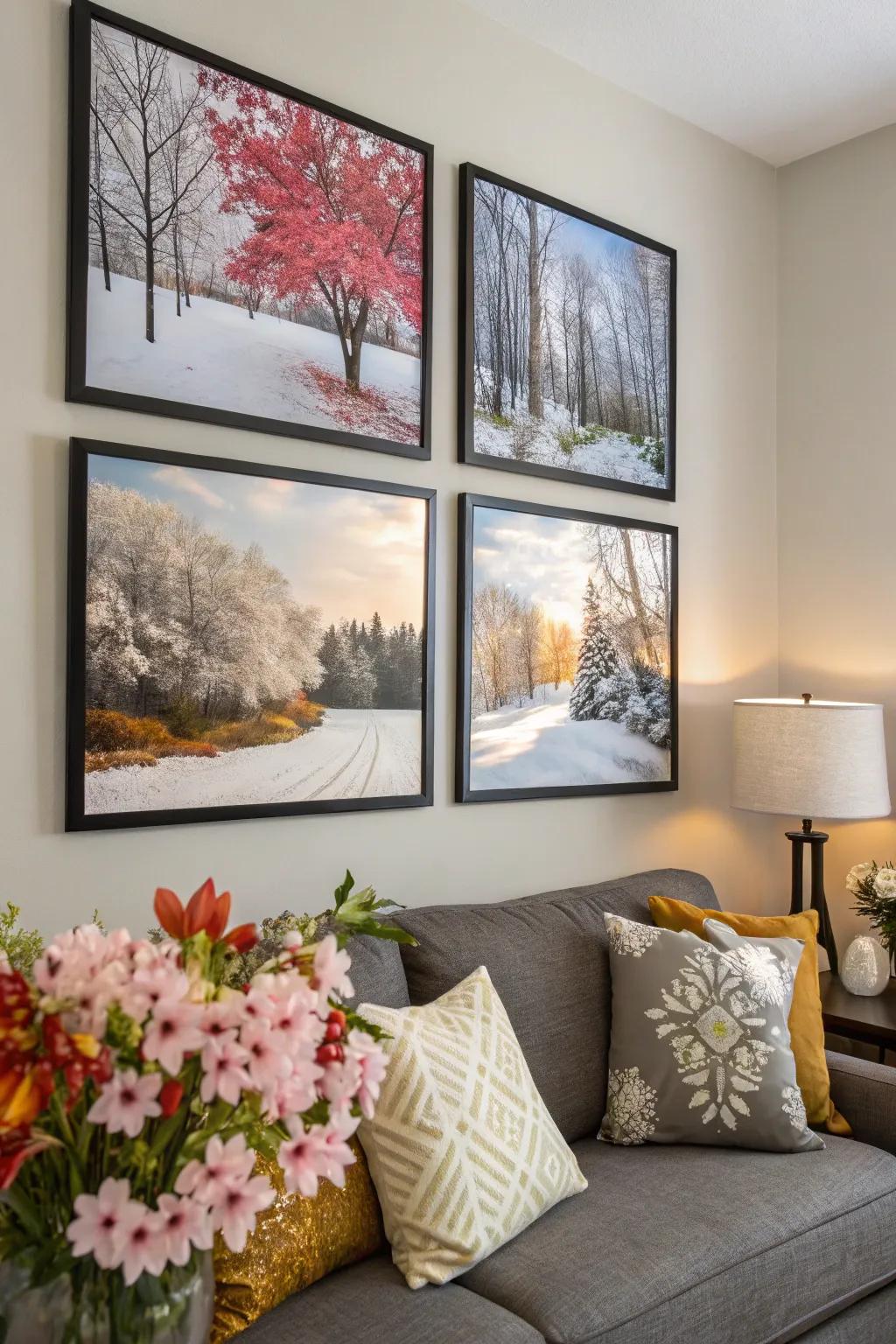 Revitalize your photo display with periodic swaps.
