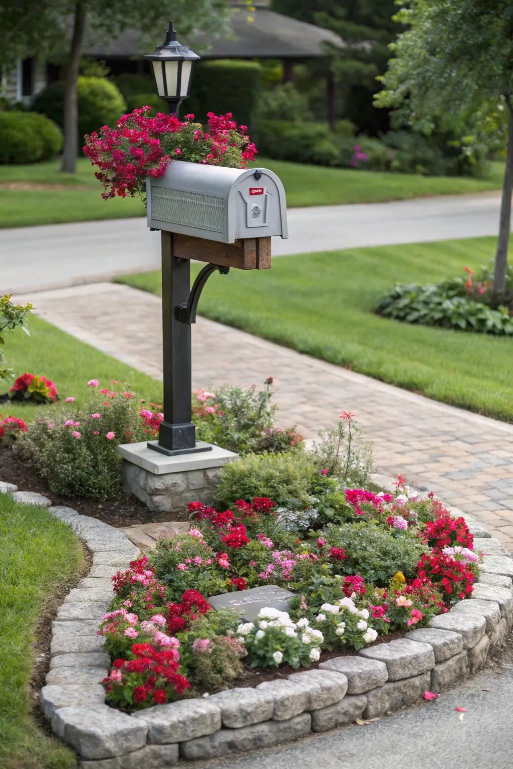 Raised beds facilitate better drainage and provide a clean look.