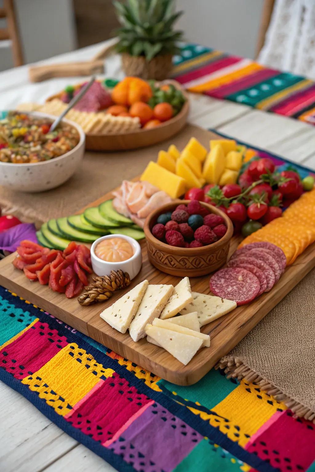 A colorful presentation establishes the celebration's aura.