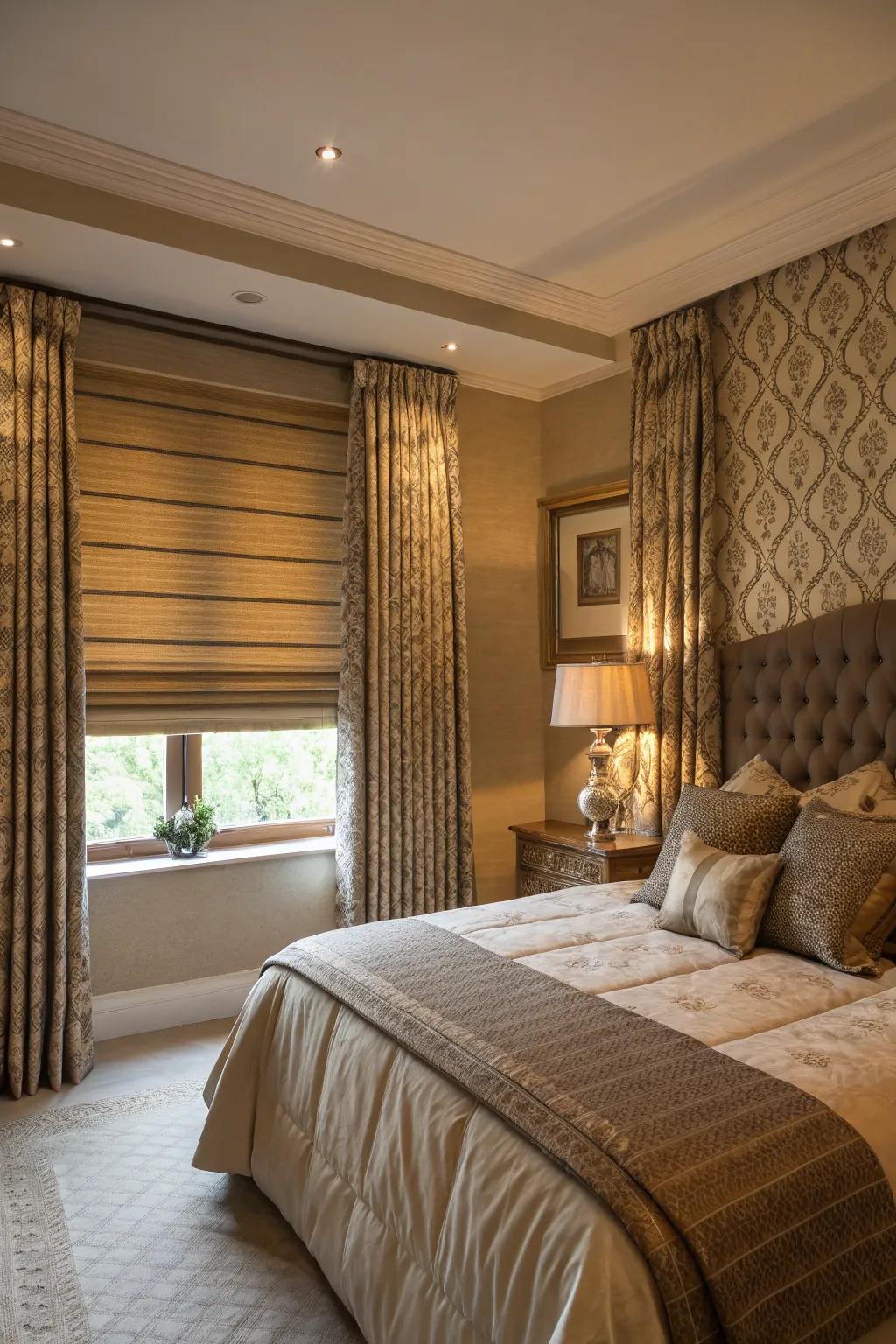 Corrugated blinds for amplified texture and refinement