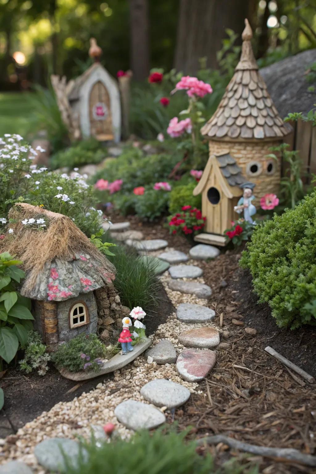 A fairy garden adds magic and originality to any open-air space.