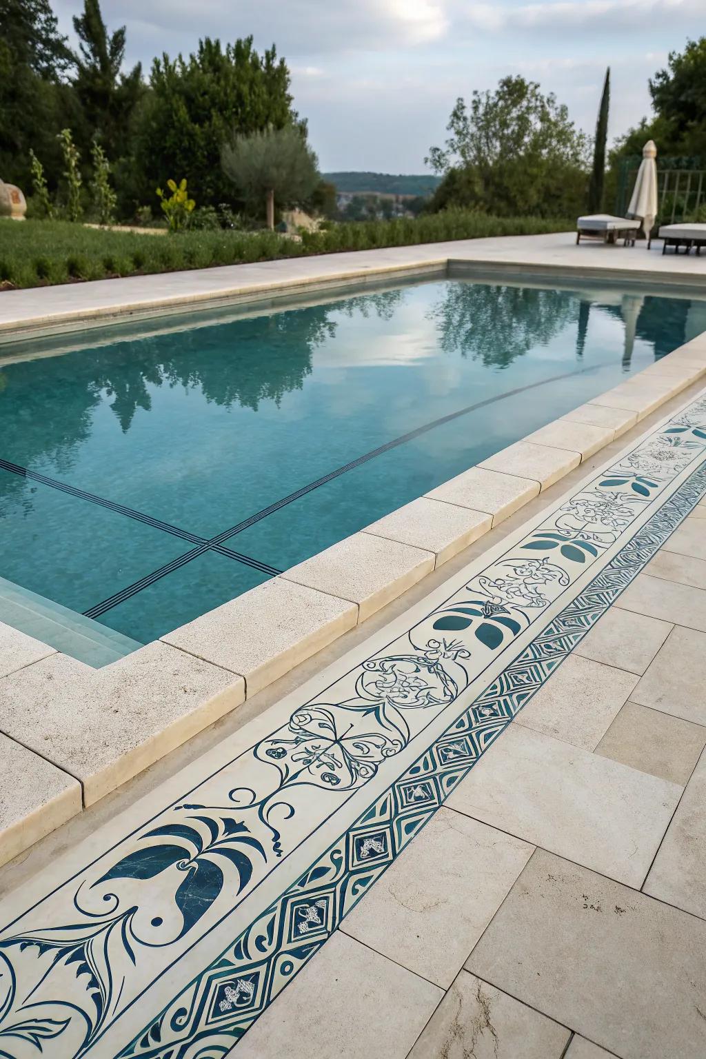 Custom designs transform your pool into a personalized masterpiece.