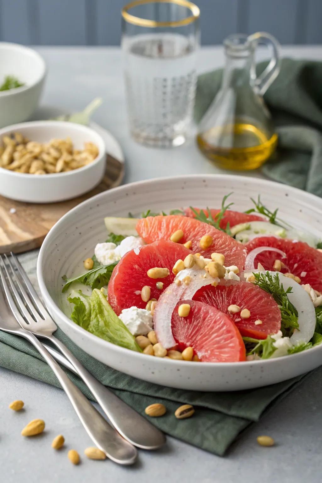 A refreshing salad to supplement your Thanksgiving feast.