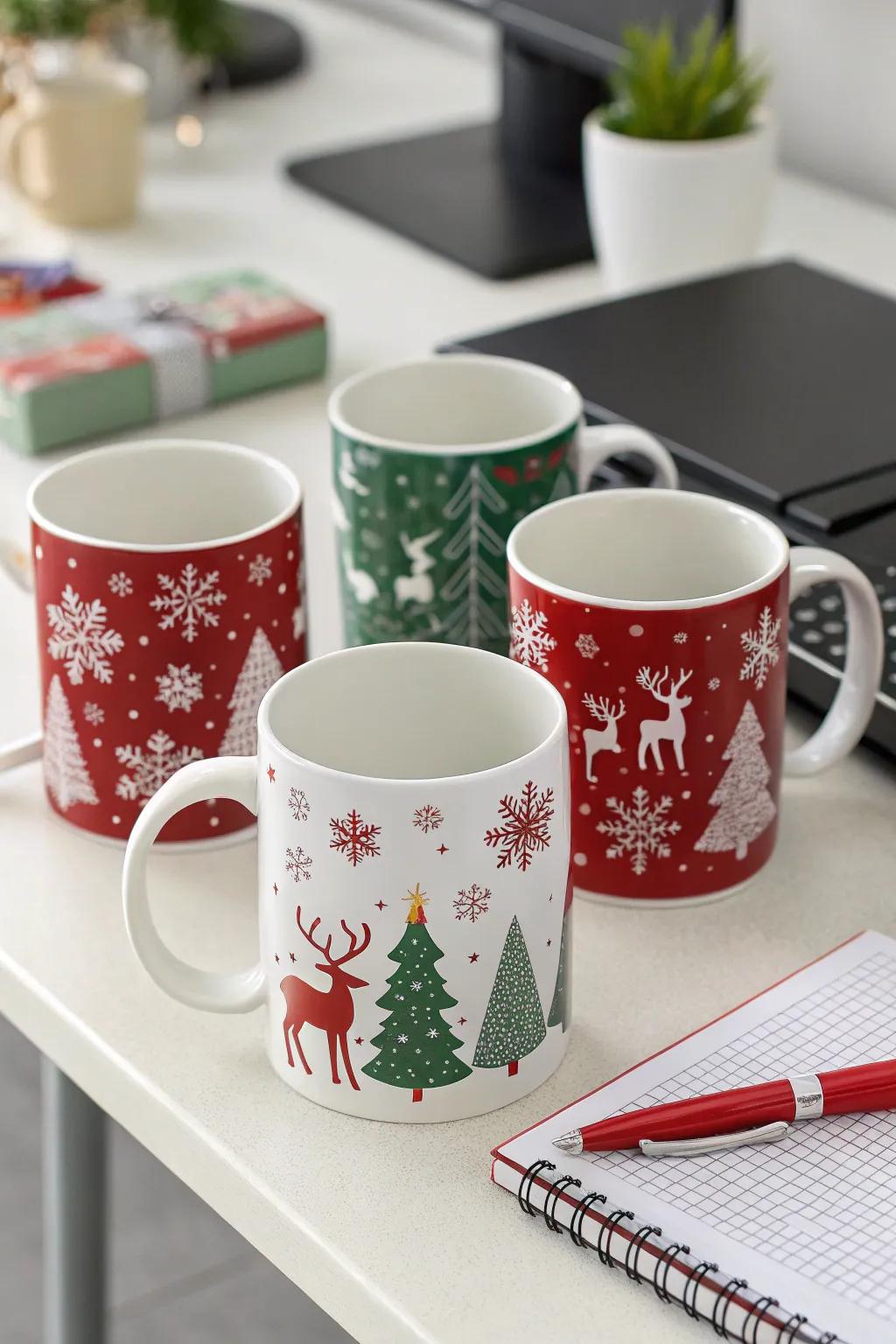 Yuletide goblets proffer both warmth and ornamental allure.