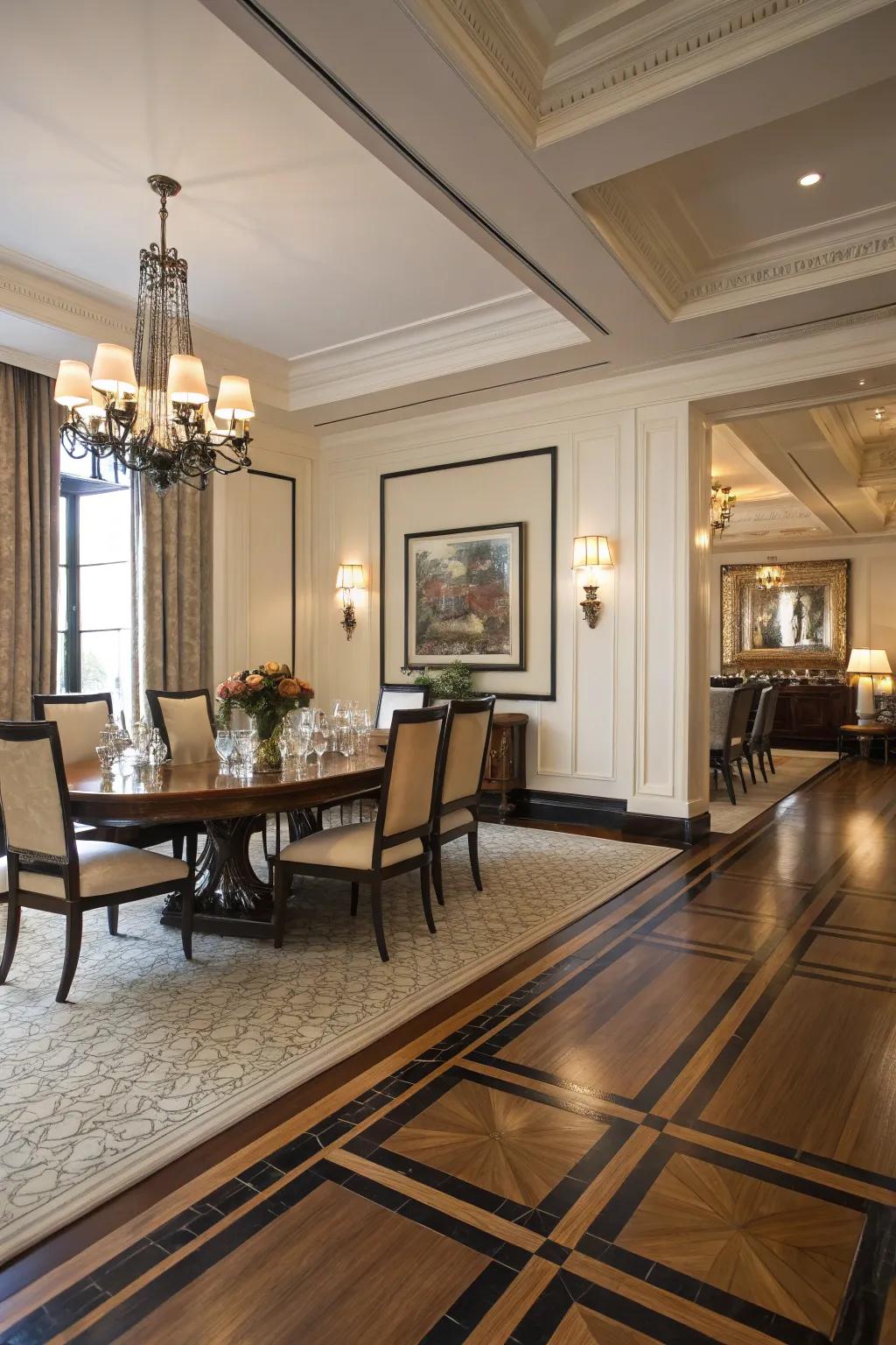 Audacious perimeters integrate refinement and accentuate architecture.