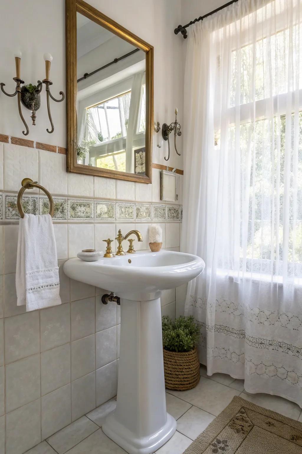 Wall hooks enhance function and flair.
