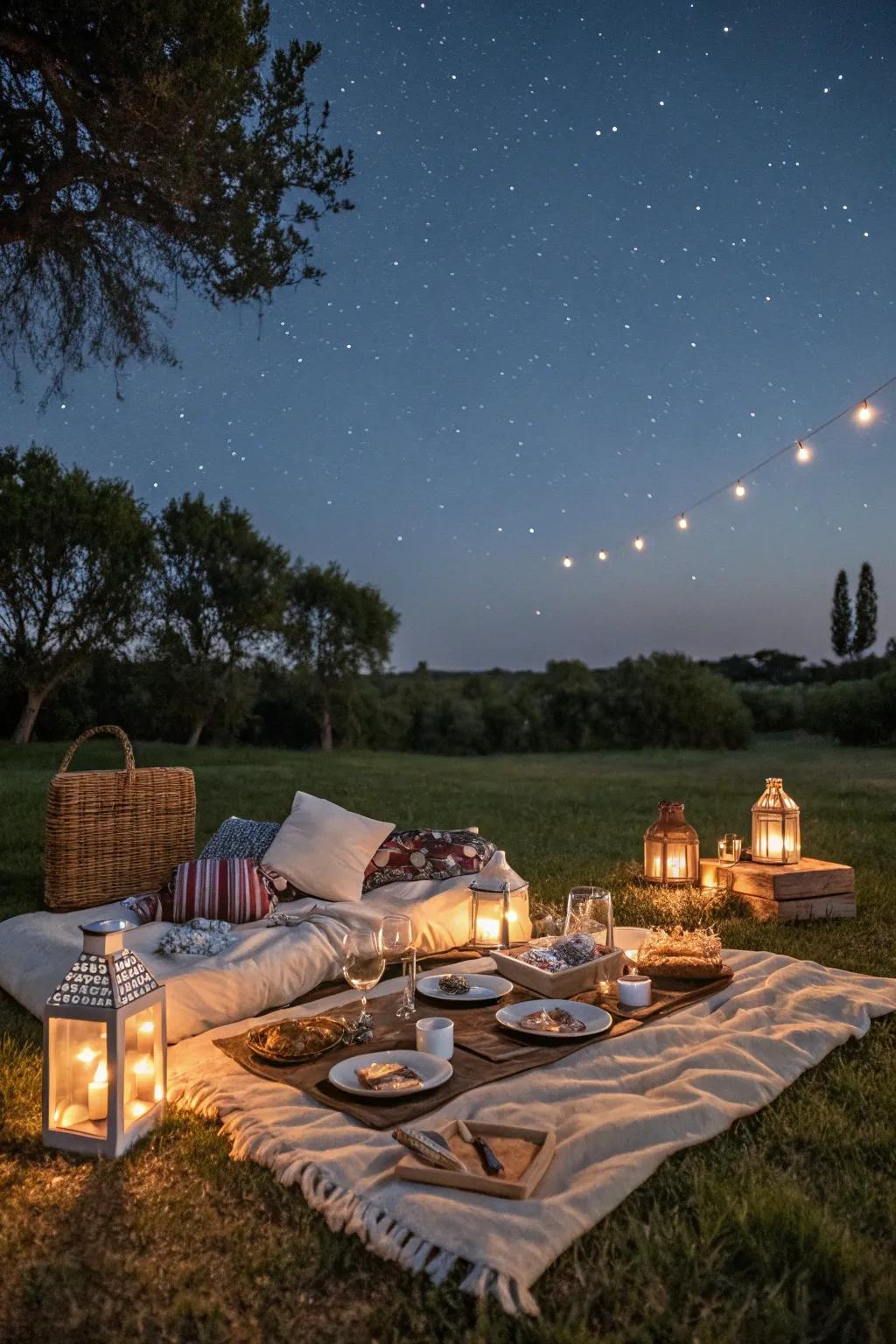 An open-air picnic finale beneath the stars.