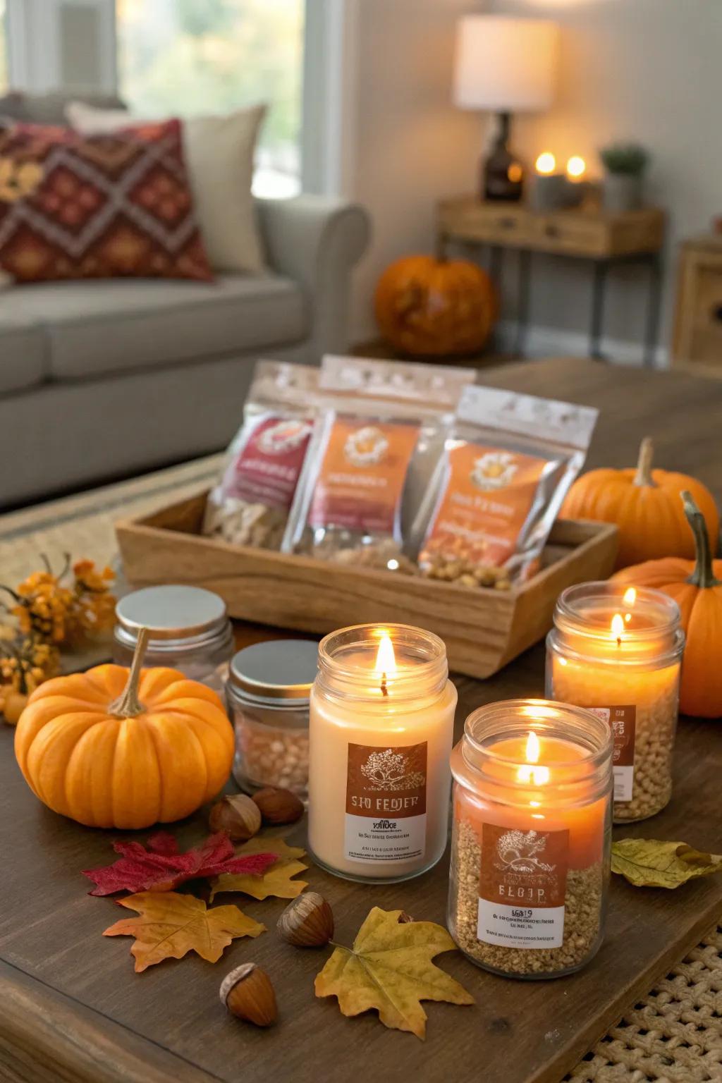 Pumpkin spice favors to thank your guests.