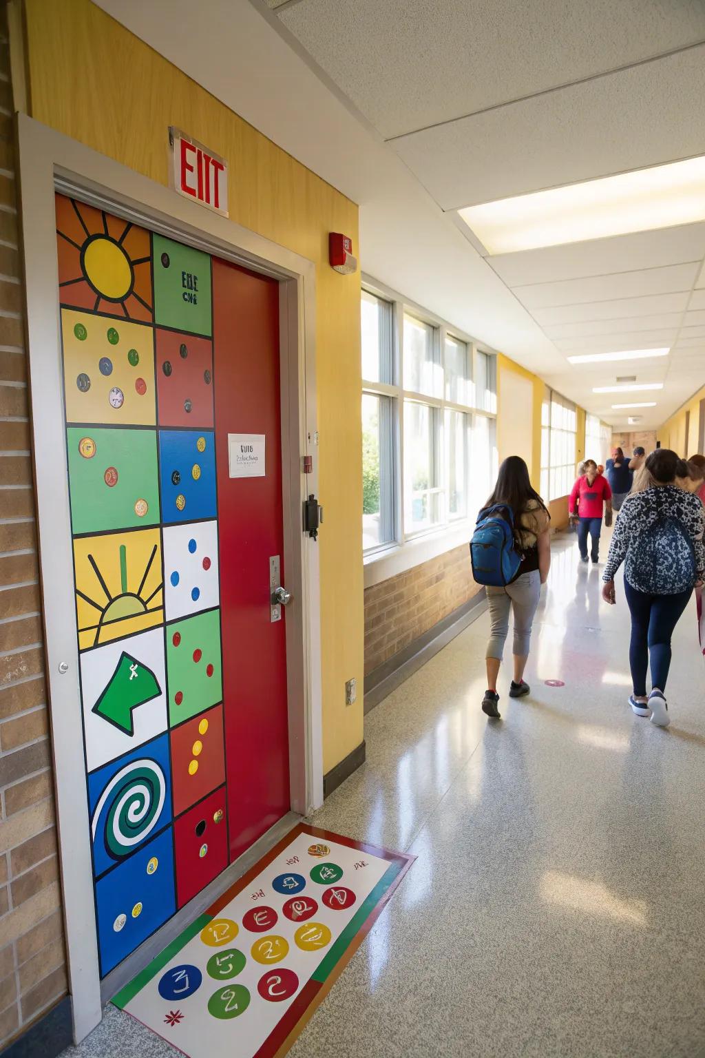 Interact with eye-catching door décor that fosters connection and enjoyment.