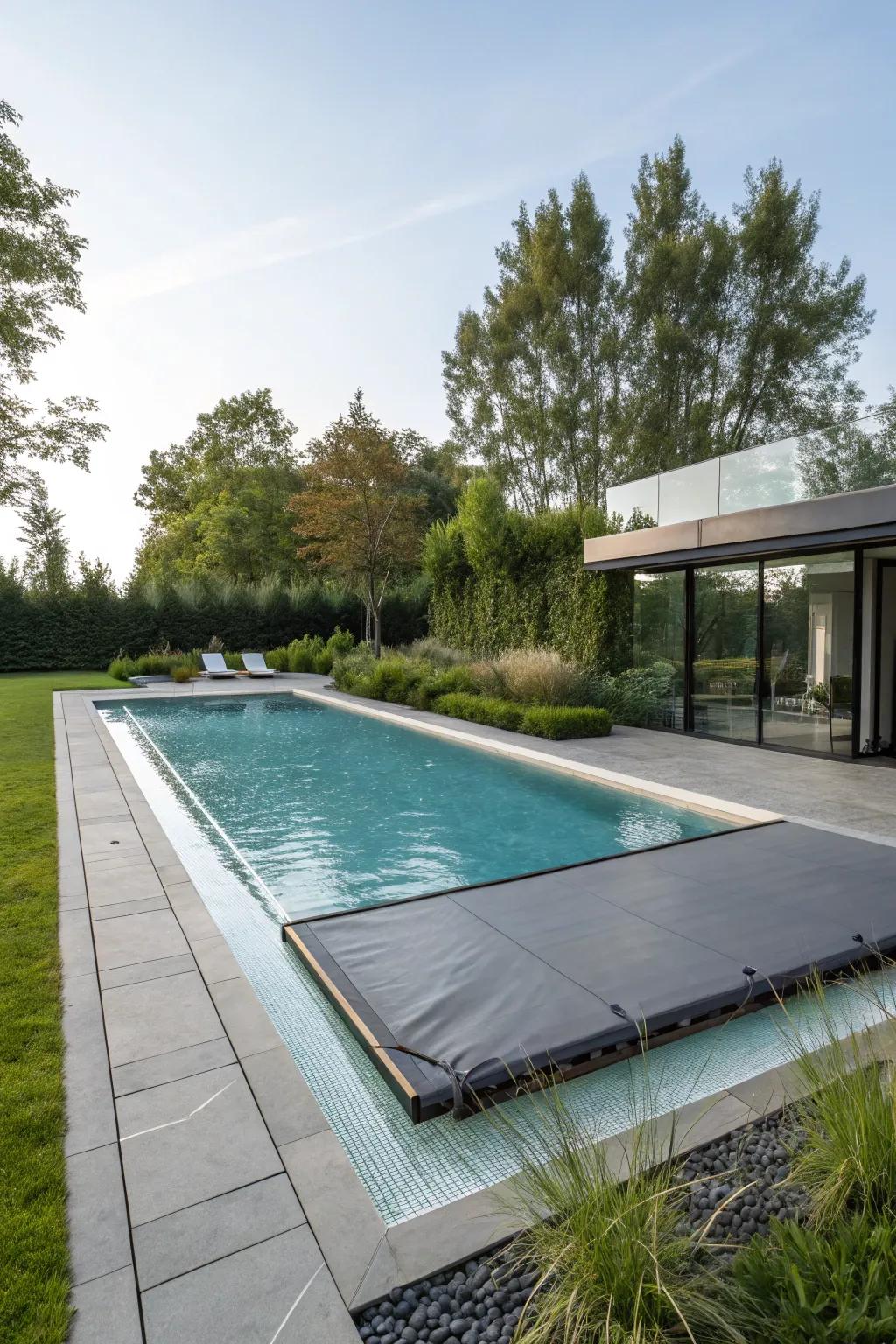 Eco-friendly pool covers promote sustainability while being functional.