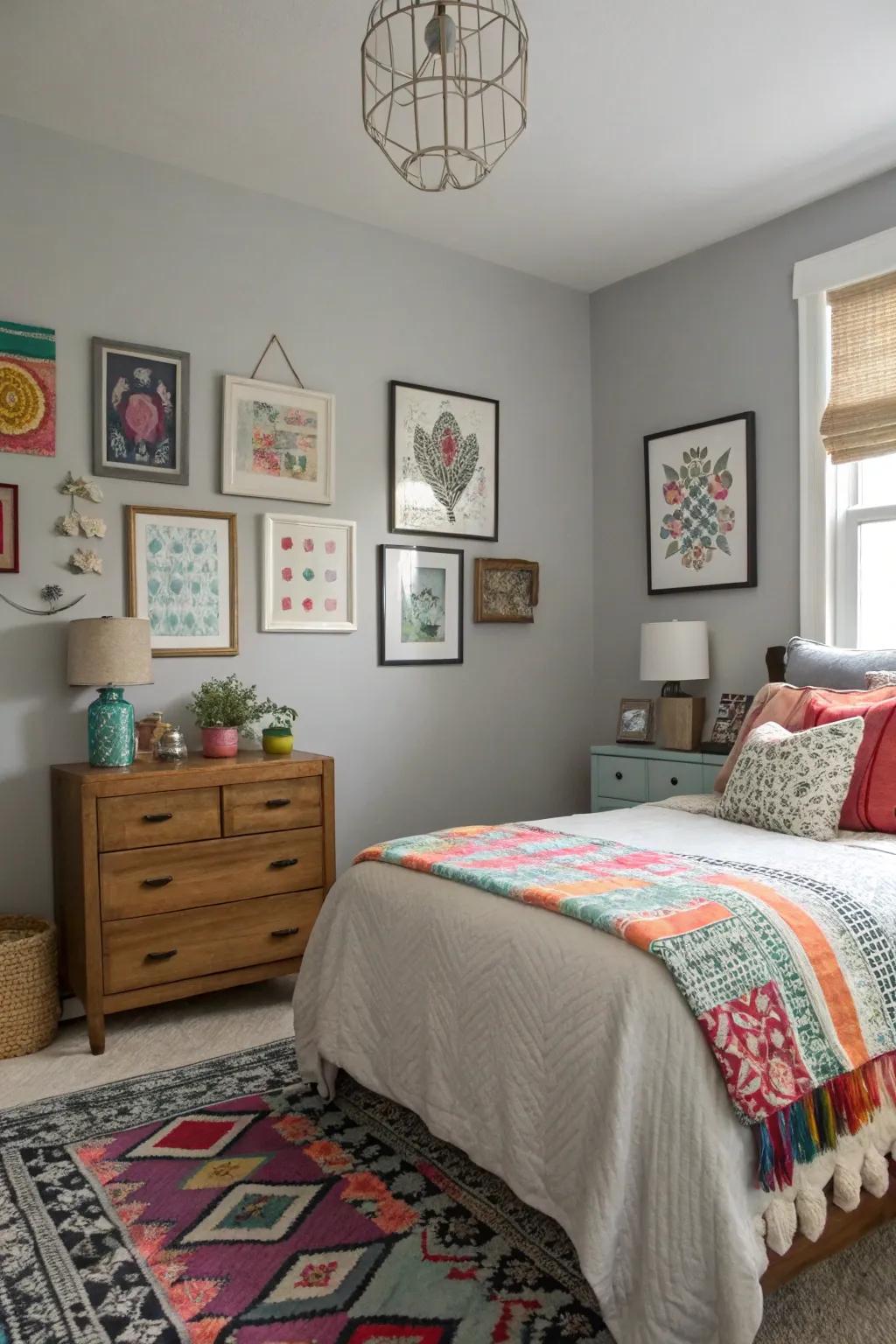 Eclectic elements add personality to your design.