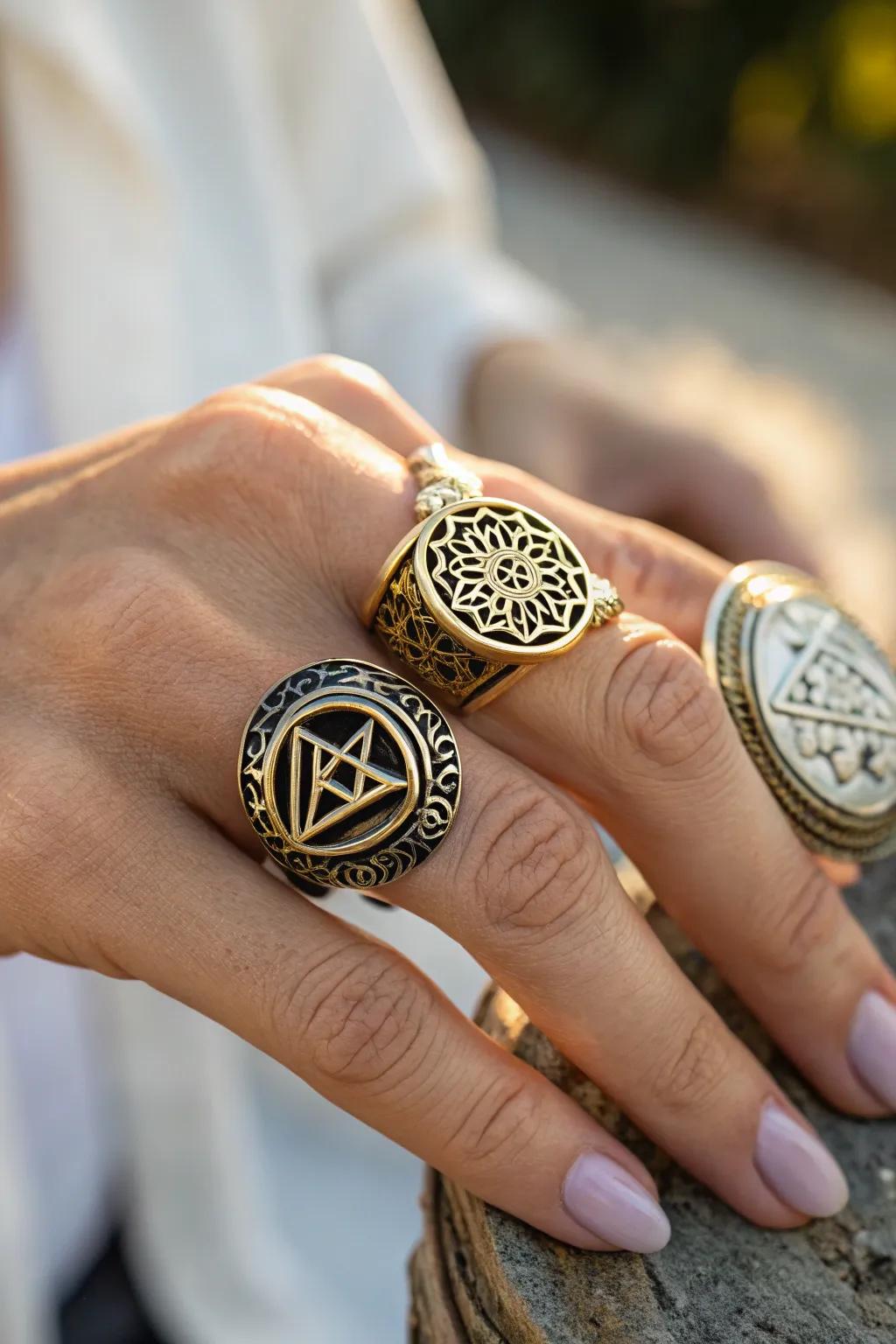 Rings with Civilizational and Symbolic Import