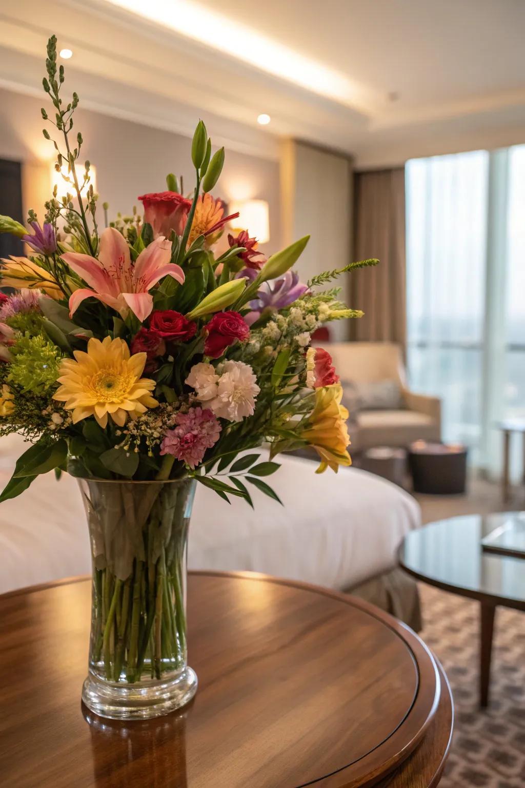 Pure blossoms inject natural beauty and romance.