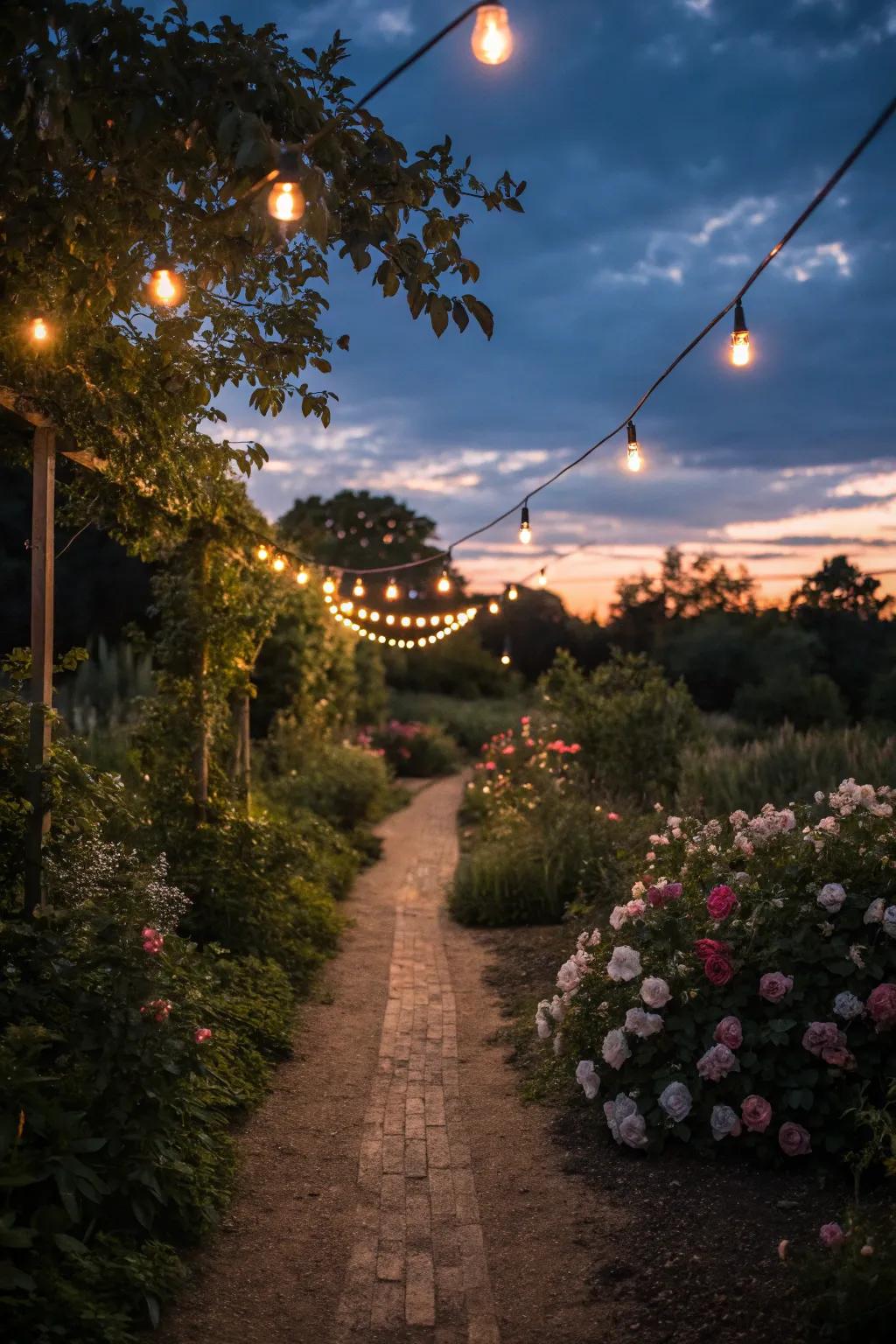Naturalistic illumination forging a tepid evening atmosphere.