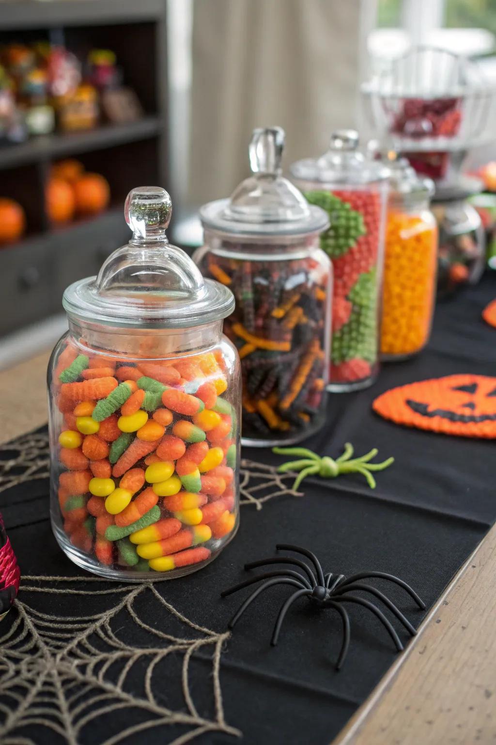 Macabre crawling confections append a playful and eerie surprise.