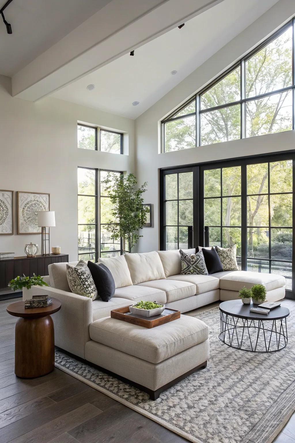 Low designs offer a comfortable aesthetic.