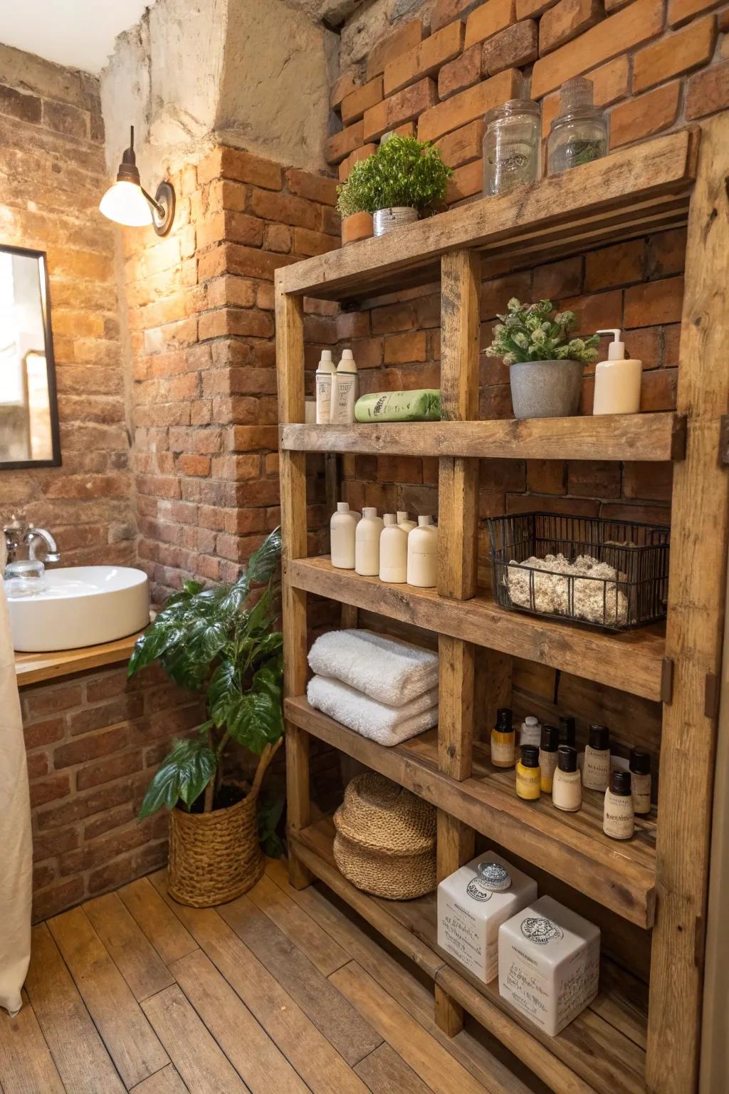 Reclaimed timber fixtures proffer country allure and sustainability.