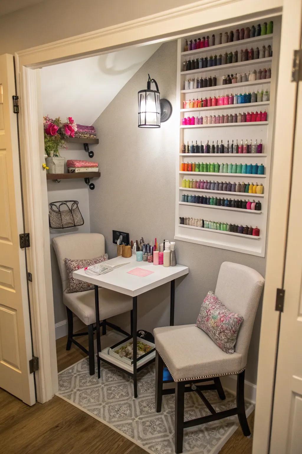 Resourceful alcove utilization optimizes every dimension.