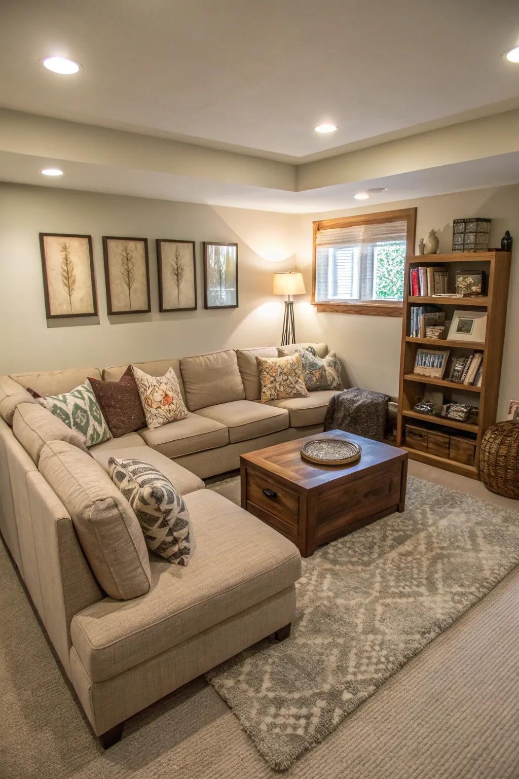 Corner seating optimizes the utilization of each increment.