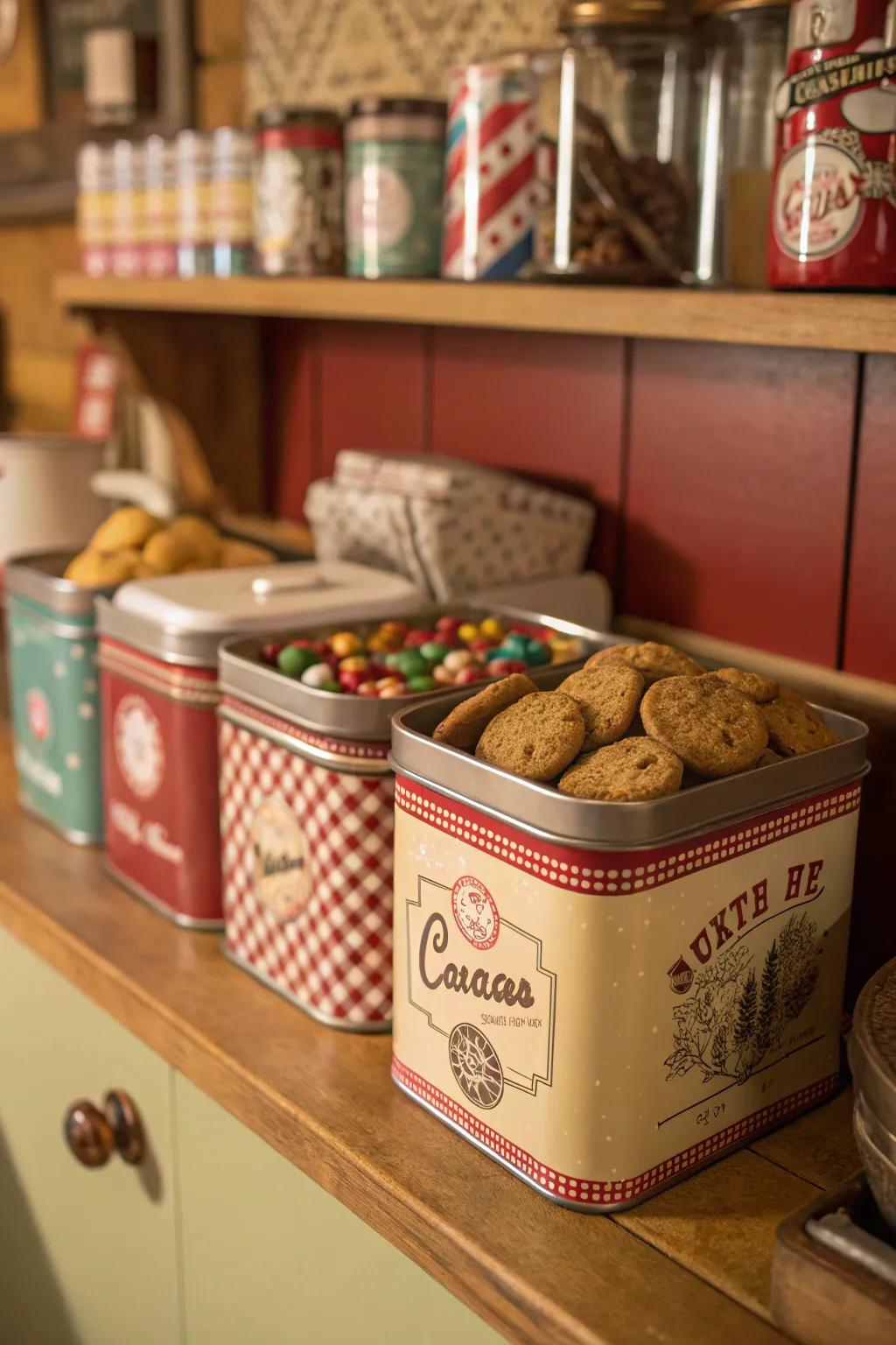 Upcycled tins propose a nostalgic and functional snack retention possibility.