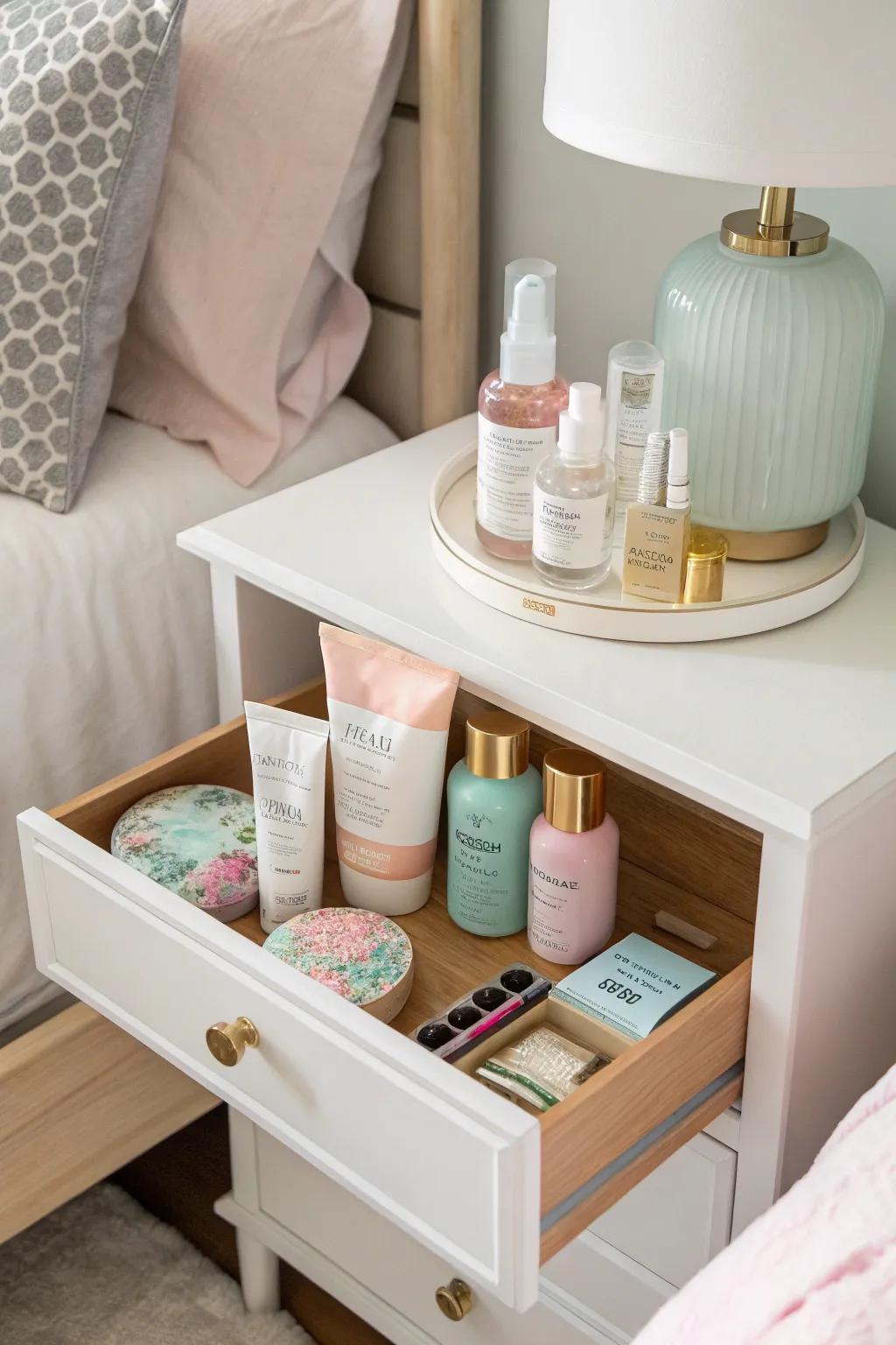 Personal care items add a pampering element.