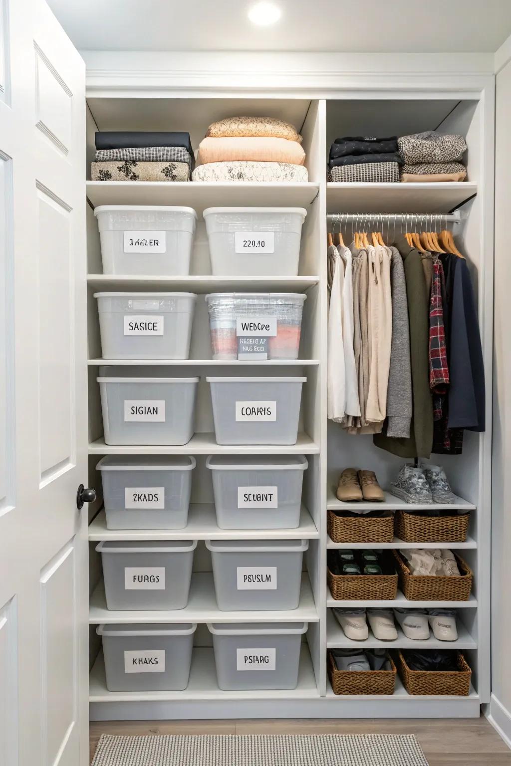 Labels sustain order and facilitate swift, efficient item retrieval.