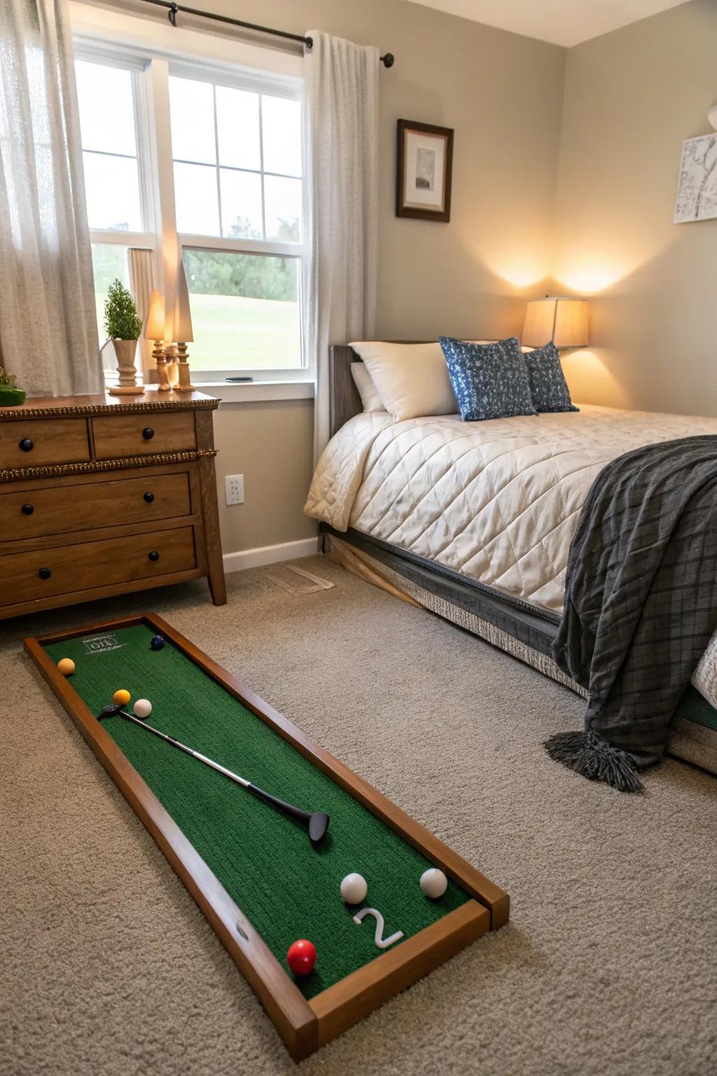 Engage with engaging athletic decor.