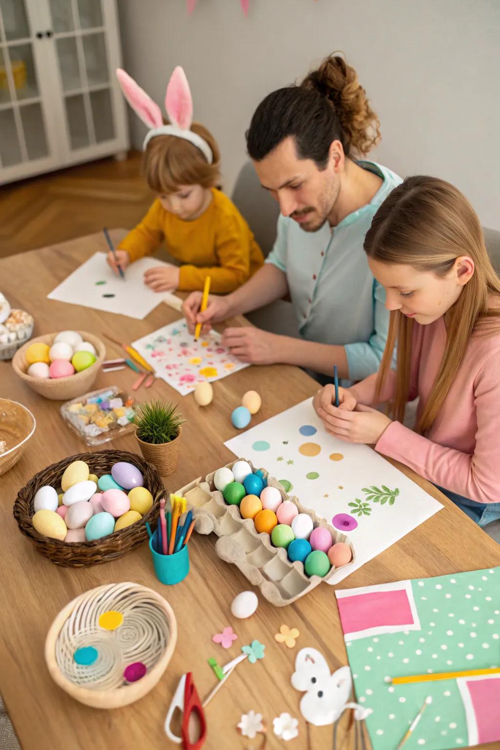 A crafty afternoon filled with Easter ingenuity.