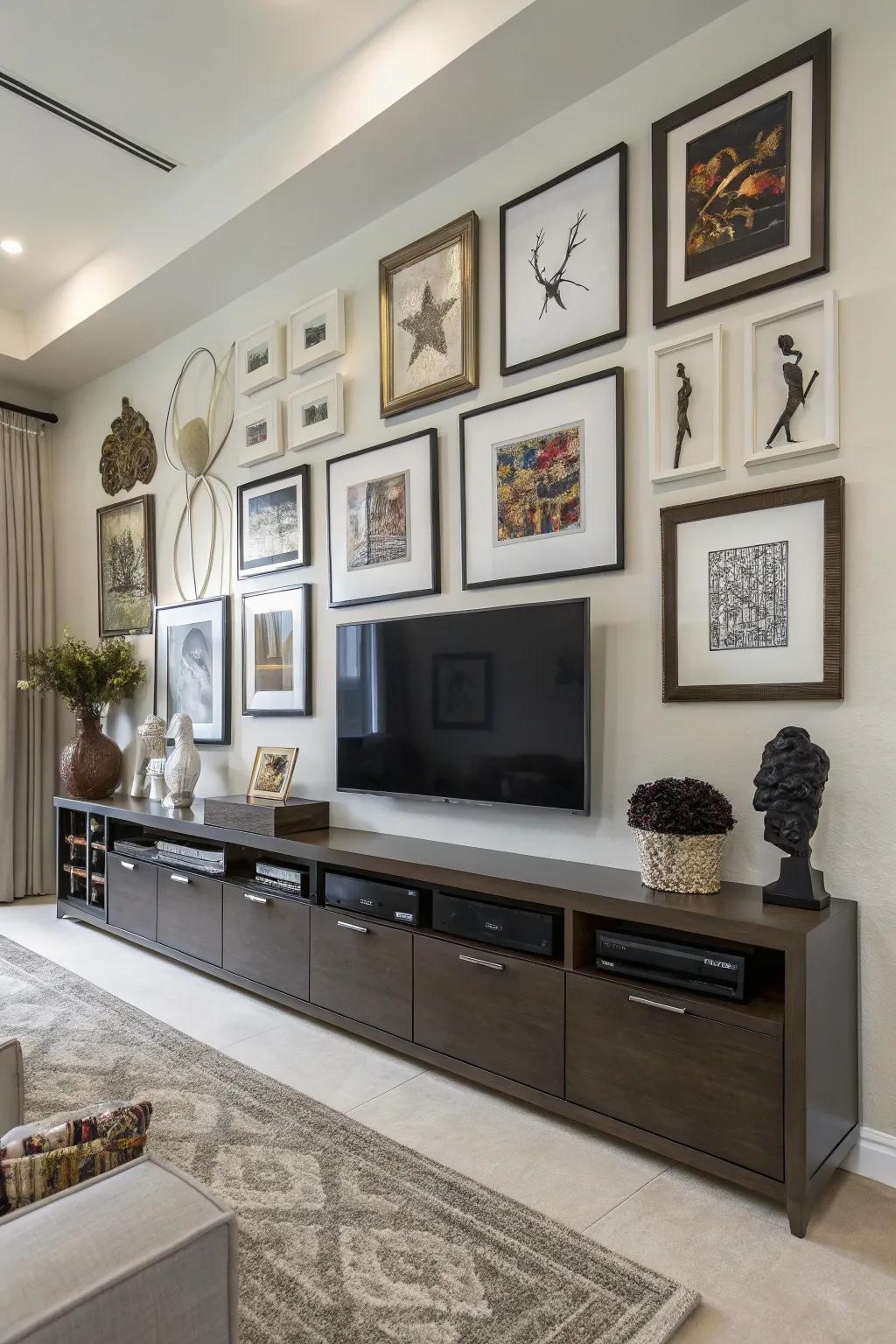 Features characterized structures add increased sensory depth to TV segment