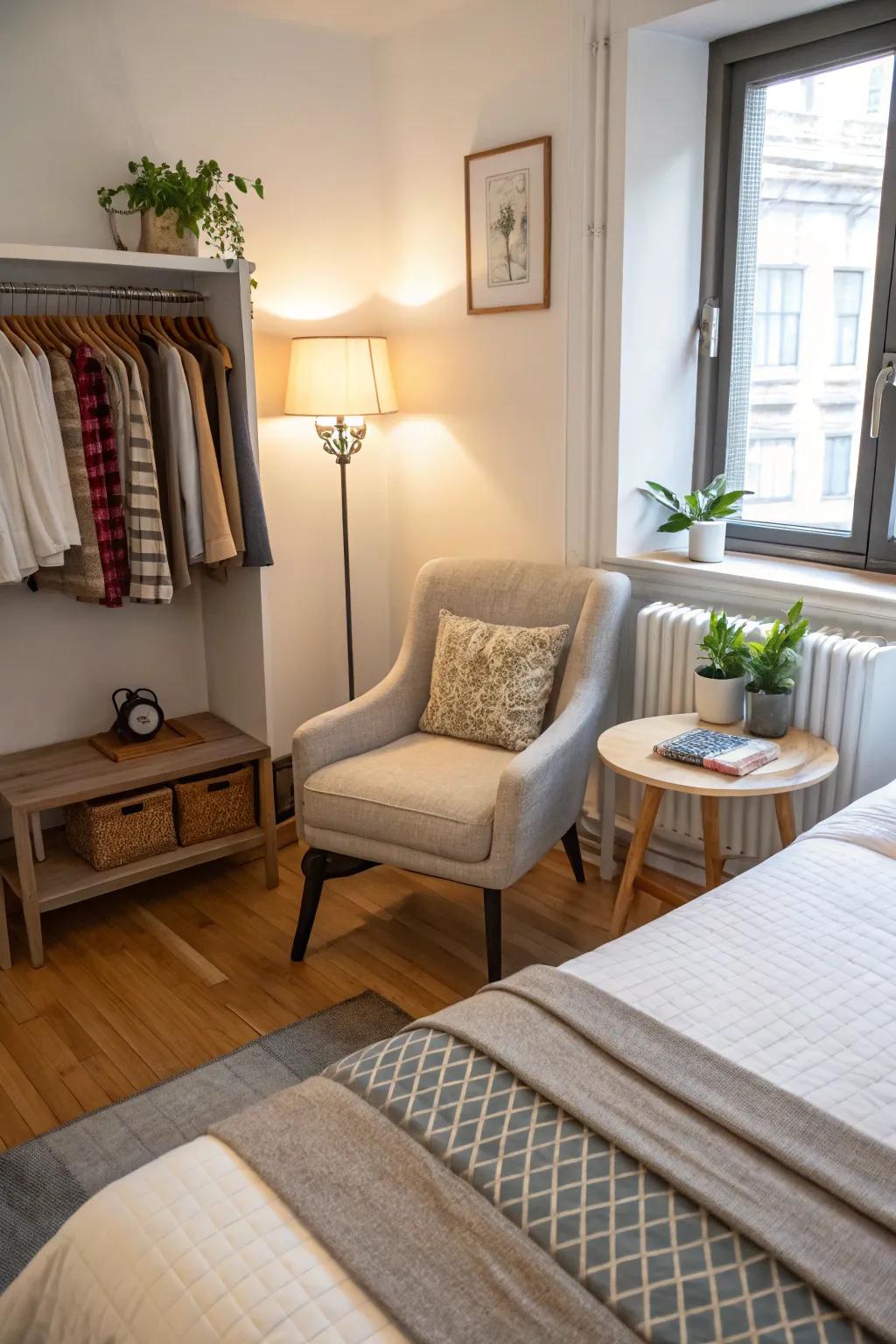 Smart furniture selections guarantee that every piece is useful in small areas.