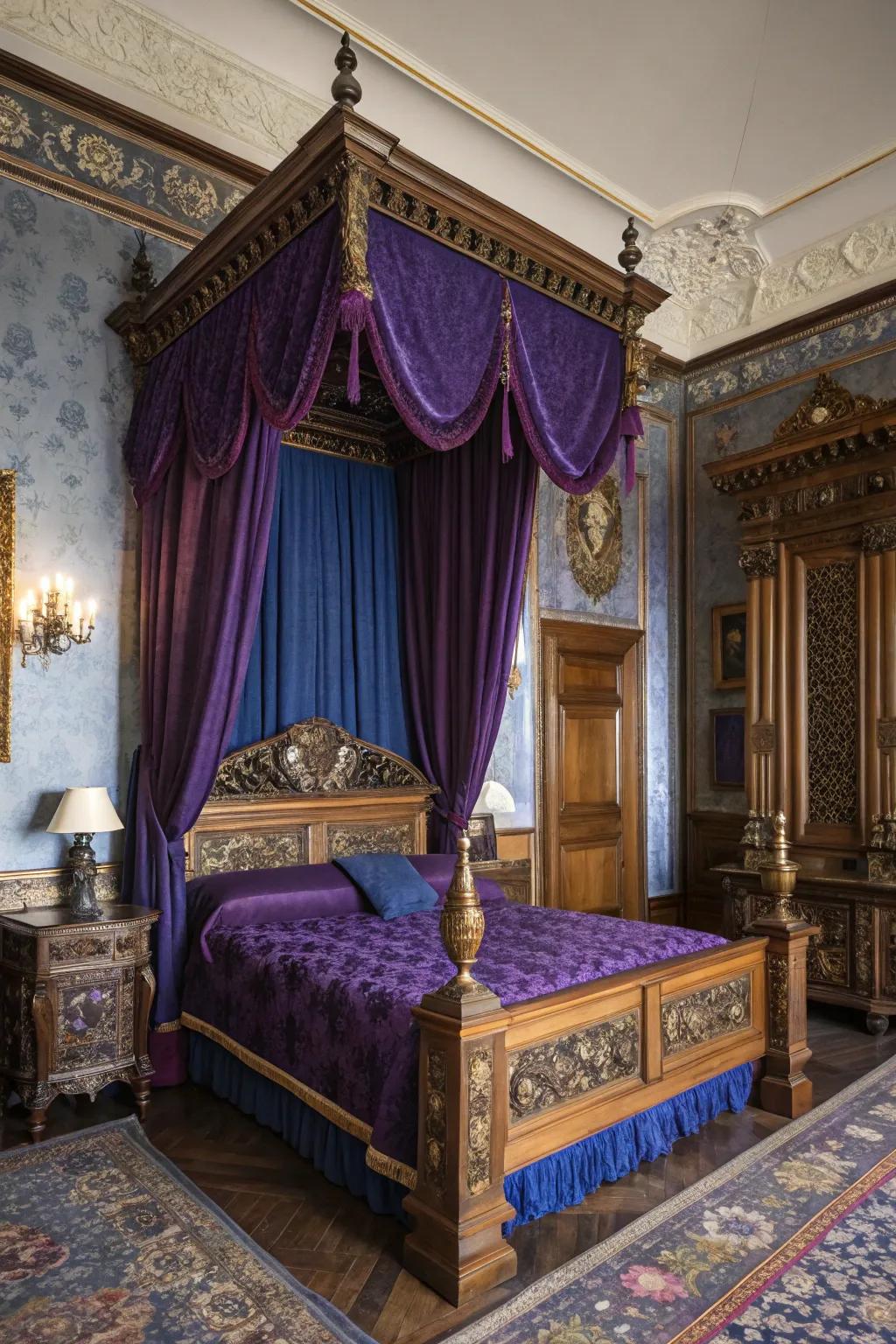 Hues of nobility introduce sophistication and ageless fascination.