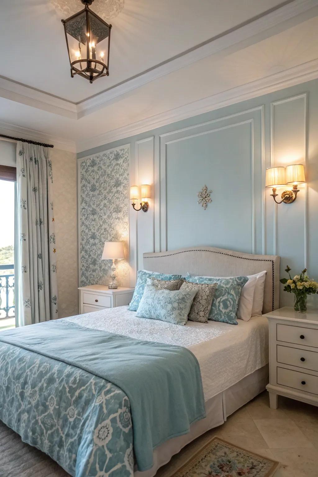 Establish calm through gentle and delicate wall lighting.