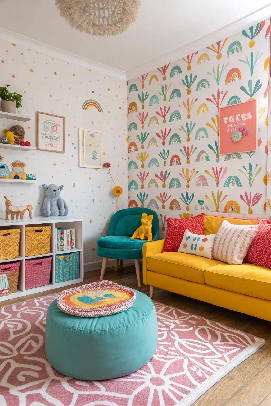 Delight in whimsical motifs that introduce charm and creativity to your area.