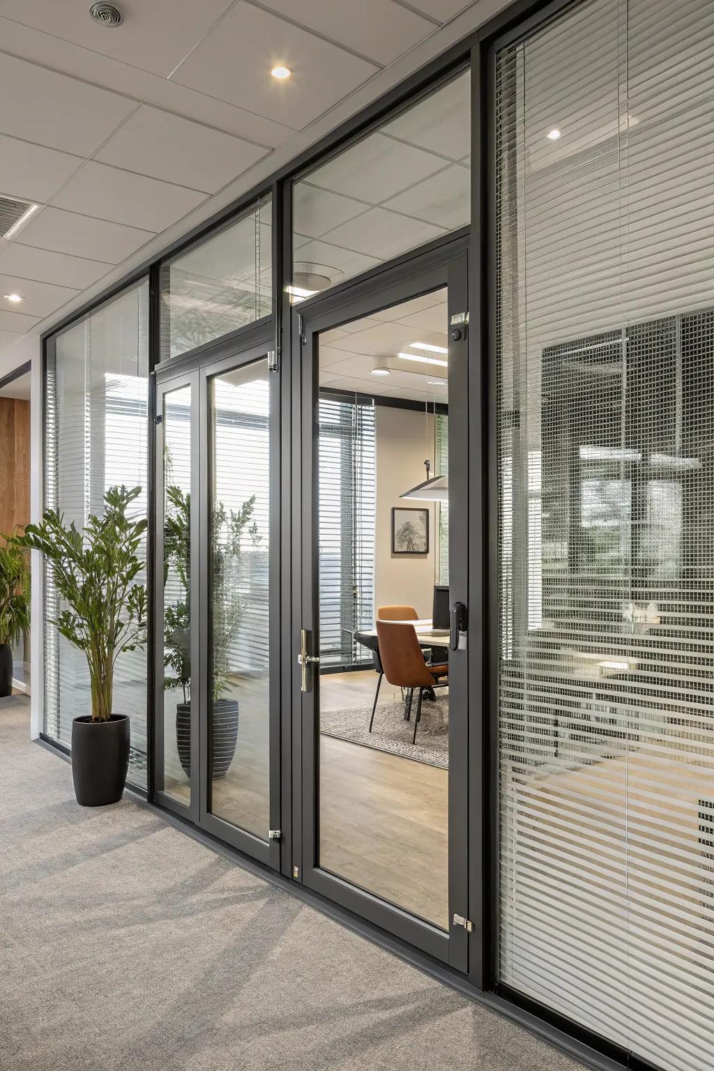 Metallic blinds proffer resilience and modern style.